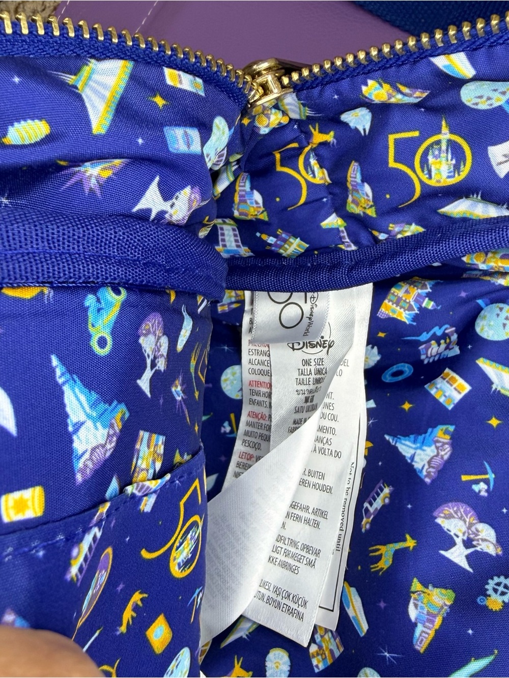 Loungefly Disney Parks Walt Disney World 50th Anniversary Backpack - Picture 6 of 10